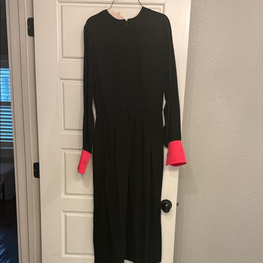 Roksanda Ilincic Black Dress with Pink and Red Highlights - Picture 4 of 4